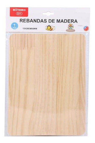 Rebanada Madera Rectangular 15x20 Cm 5 Mm
