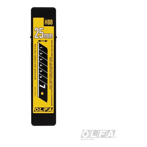 Repuesto Cuchillo H-1 Hoja Negra 25 Mm Olfa 5un