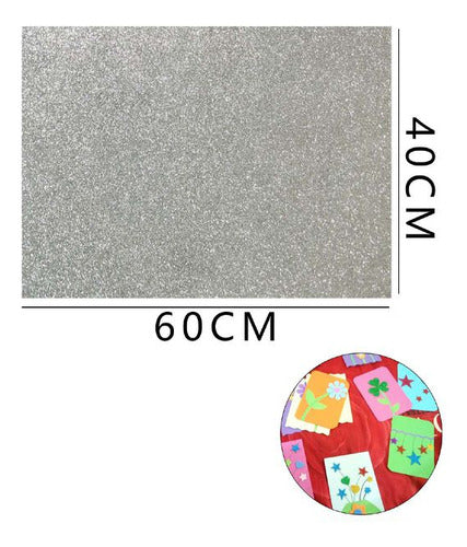 Goma Eva Glitter 2mm Manualidades 40x60 Cm 1 Un