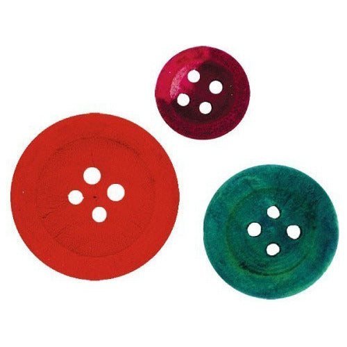 Botones De Madera Colores Manualidades