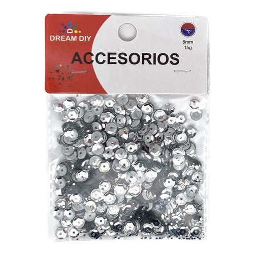 Lentejuelas Redondas 6mm Manualidades 15gr