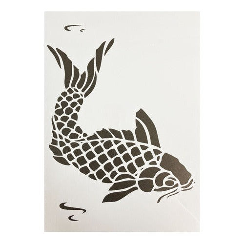 Plantilla Flexible Stencil A4 Diseño Animales Marinos