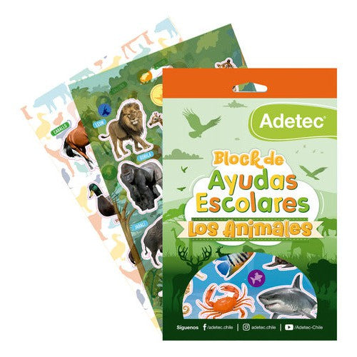 Block Stickers Los Animales Ayuda Escolar