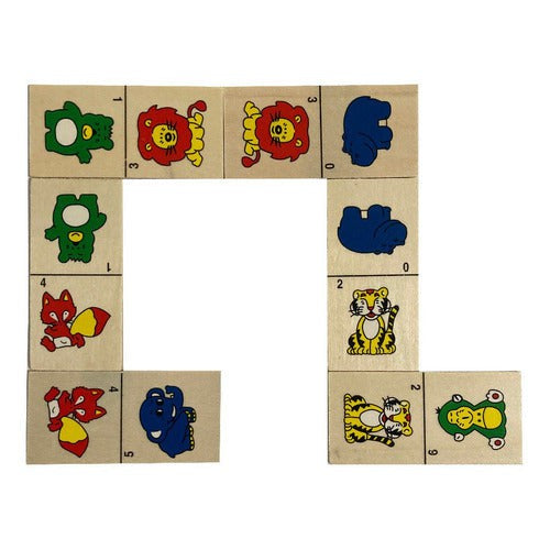 Domino De Madera Animales Selva