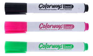Set 3 Plumón Pizarra Colores Surtidos