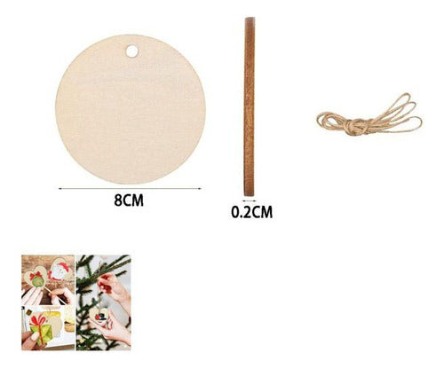 Circulo De Madera Para Manualidades