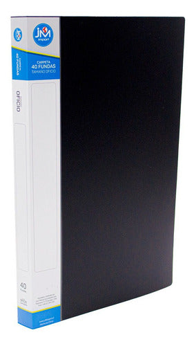 Carpeta Con 40 Fundas Oficio