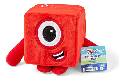 Peluche 1 Cuadrada 94553 Hand2mind Numbersblocks Rojo Tamaño Pequeño