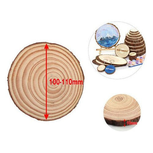 Trozo Lonja De Madera Natural Manualidades