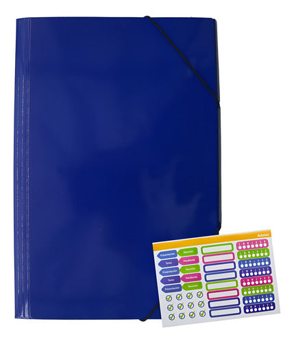 Carpeta Con Elástico Oficio Adetec