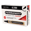 Pack 10 Marcadores Plumones Permanente Negro Punta Redonda