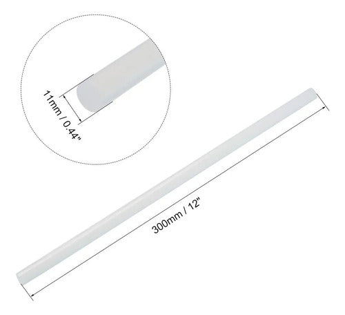 Barras De Silicona 11 Mm 30 Cm (5 Un)