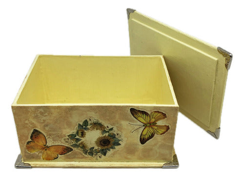 Caja Artesanal Decorativa Para Regalo Decoupage