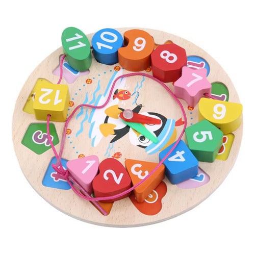 Juego De Encaje Reloj Circular Motricidad Fina