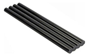 Barras De Silicona Negra 11 Mm 18 Cm (4 Un)