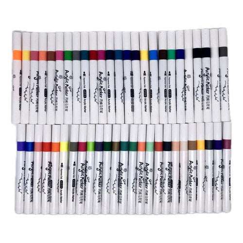 Marcadores Acrilicos 48 Colores Manualidades