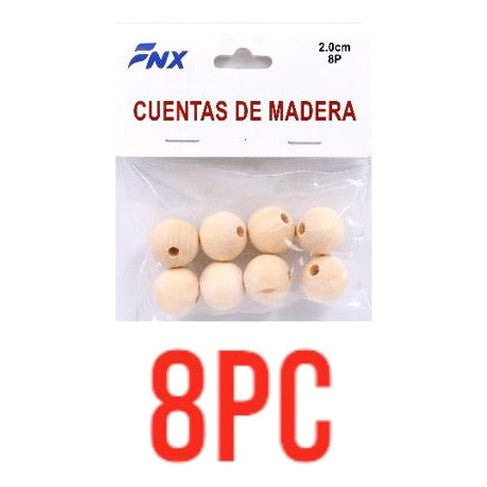 Cuentas De Madera Natural Manualidades