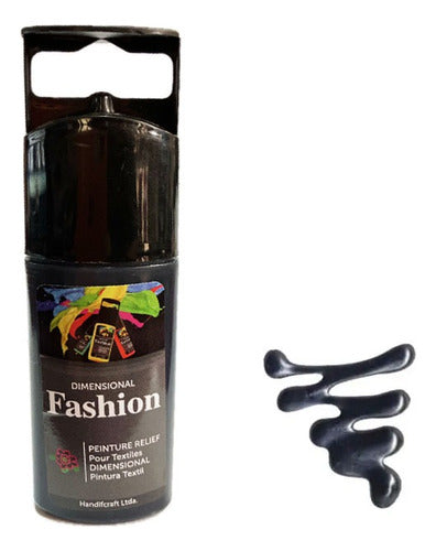Pintura Dimensional Textil Negro