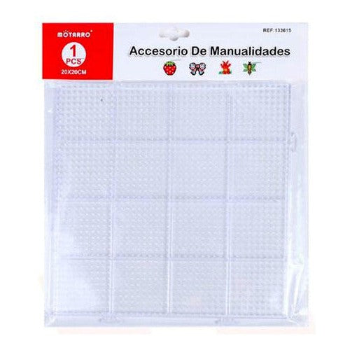 Base Cuadrada 20x20 Cm, Mostacillas Planchables Hama 5 Mm