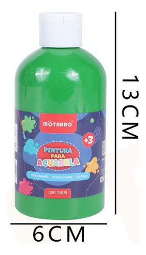 Tempera Acuarela Pote 250 Ml Escolar