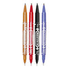 Pack 4 Marcadores Permanentes Doble Punta Mckie Zebra
