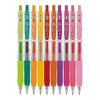 Set 10 Roller Retráctil Tinta Gel Colores Sarasa 0.7mm Zebra