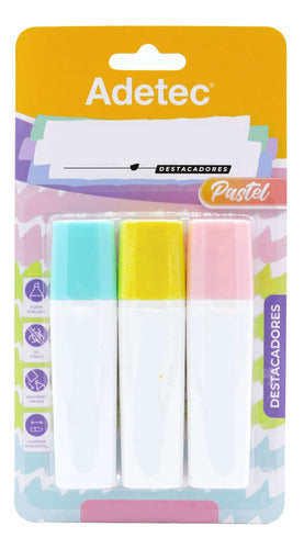 Set 3 Destacador Pastel