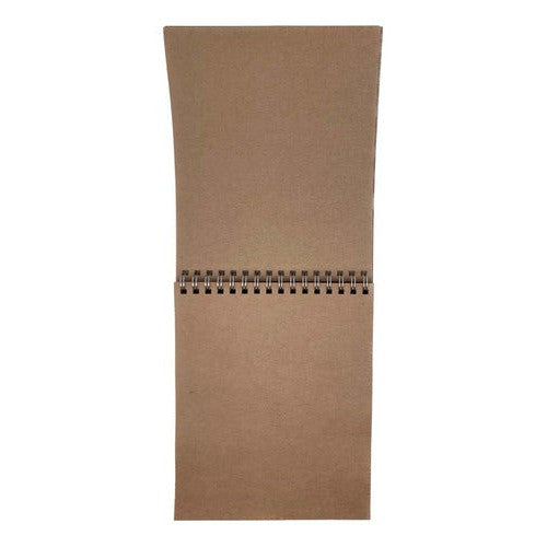 Croquera Hojas De Papel Kraft Reciclado 14x20 Cm Ecológica