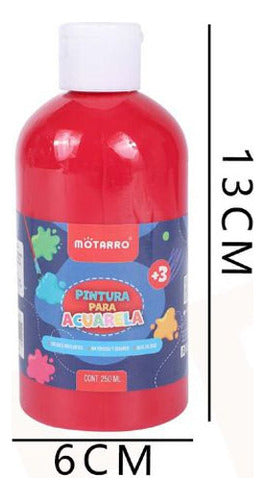 Tempera Acuarela Pote 250 Ml Escolar