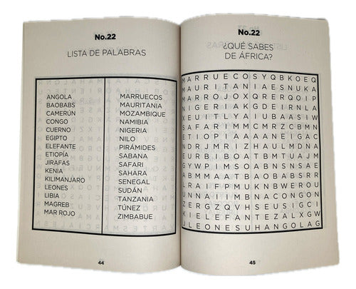 Libro Sopa De Letras Formato Grande