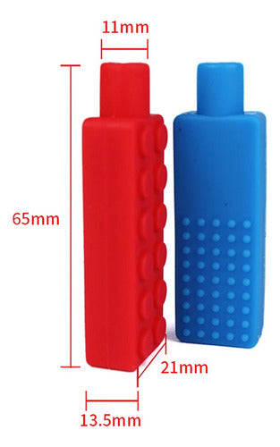 Mordedor Sensorial Para Lápiz Silicona Libre De Bpa