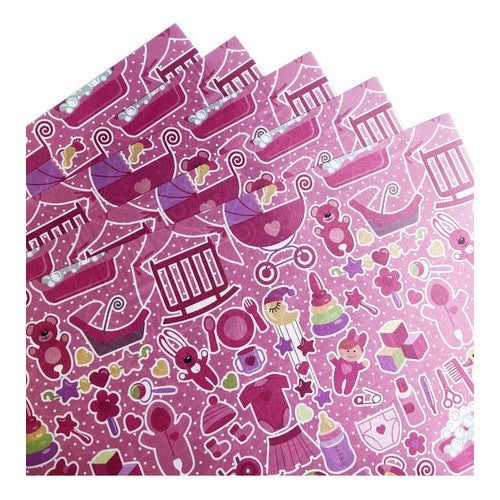 Papel De Regalo Satín (5 Pliegos) 50x70cm