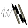 Pack 2 Plumones Permanentes Punta Fina Negro