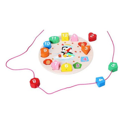 Juego De Encaje Reloj Circular Motricidad Fina