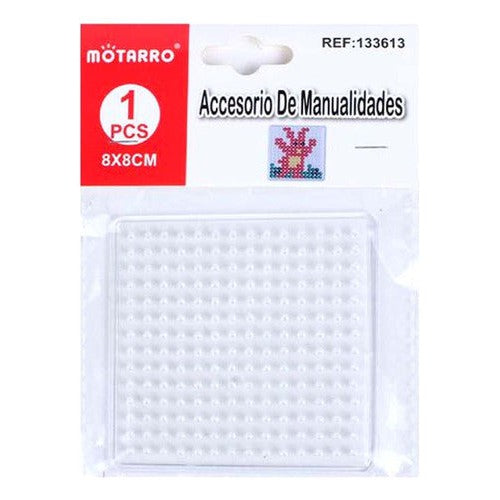 Base Cuadrada 8cm Mostacillas Planchables Hama 5 Mm