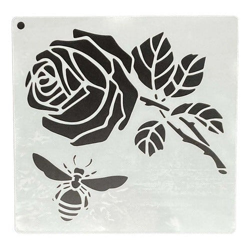 Plantilla Flexible Stencil Diseño Primavera