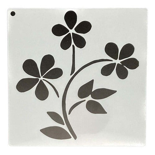 Plantilla Flexible Stencil Diseño Primavera