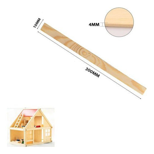 Tabla Madera Pino Maqueta 30 Cm 4 Mm