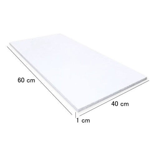 Tablero Plumavit Alta Densidad Manualidades 40x60x1 Cm