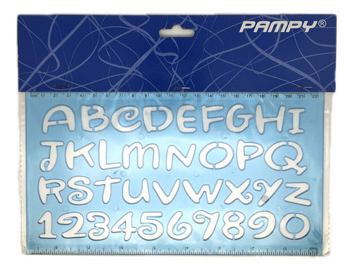 Regla Normografo Letras Abecedario Diseño