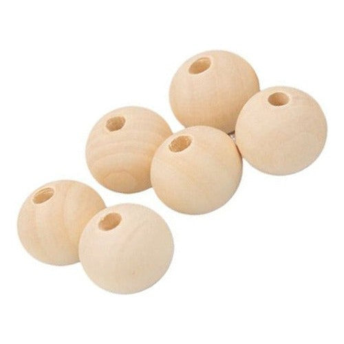 Cuentas De Madera Natural Manualidades
