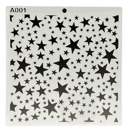 Plantilla Flexible 15x15 Cm Stencil Diseños Texturas