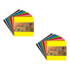 Pack 2 Papel Lustre 10x10cm 24 Pliegos 12 Colores