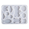 Molde De Silicona Para Resina Epóxica Placas Mascotas