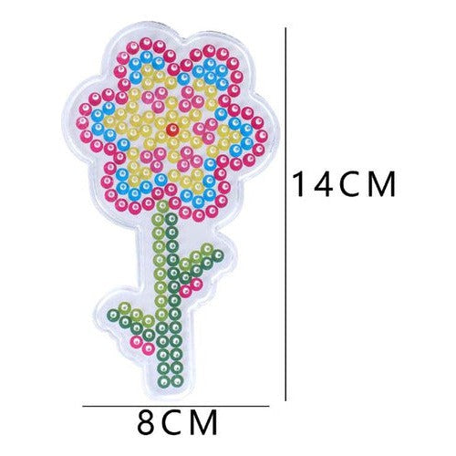 Base Flor Redonda Mostacillas Planchables Hama 5 Mm