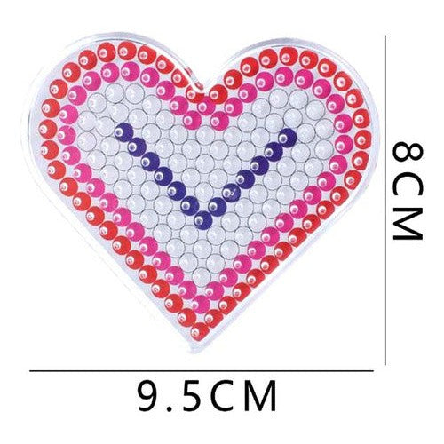 Base Corazón Mostacillas Planchables Hama 5 Mm