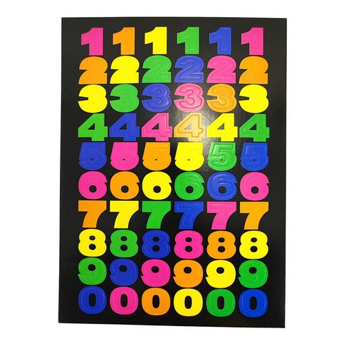 Etiqueta Manual Numeros De Colores
