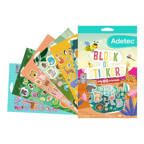 Block De Stickers Animales