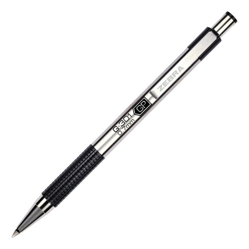 Lápiz Rollerball Metálico De Tinta Gel 0,7mm G-301 Zebra