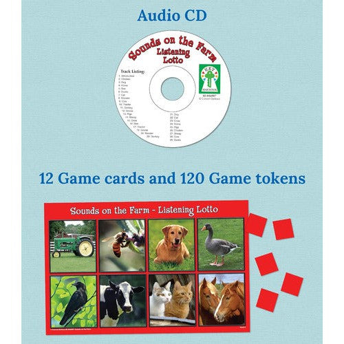 Bingo Lotería De Sonidos Animales De La Granja